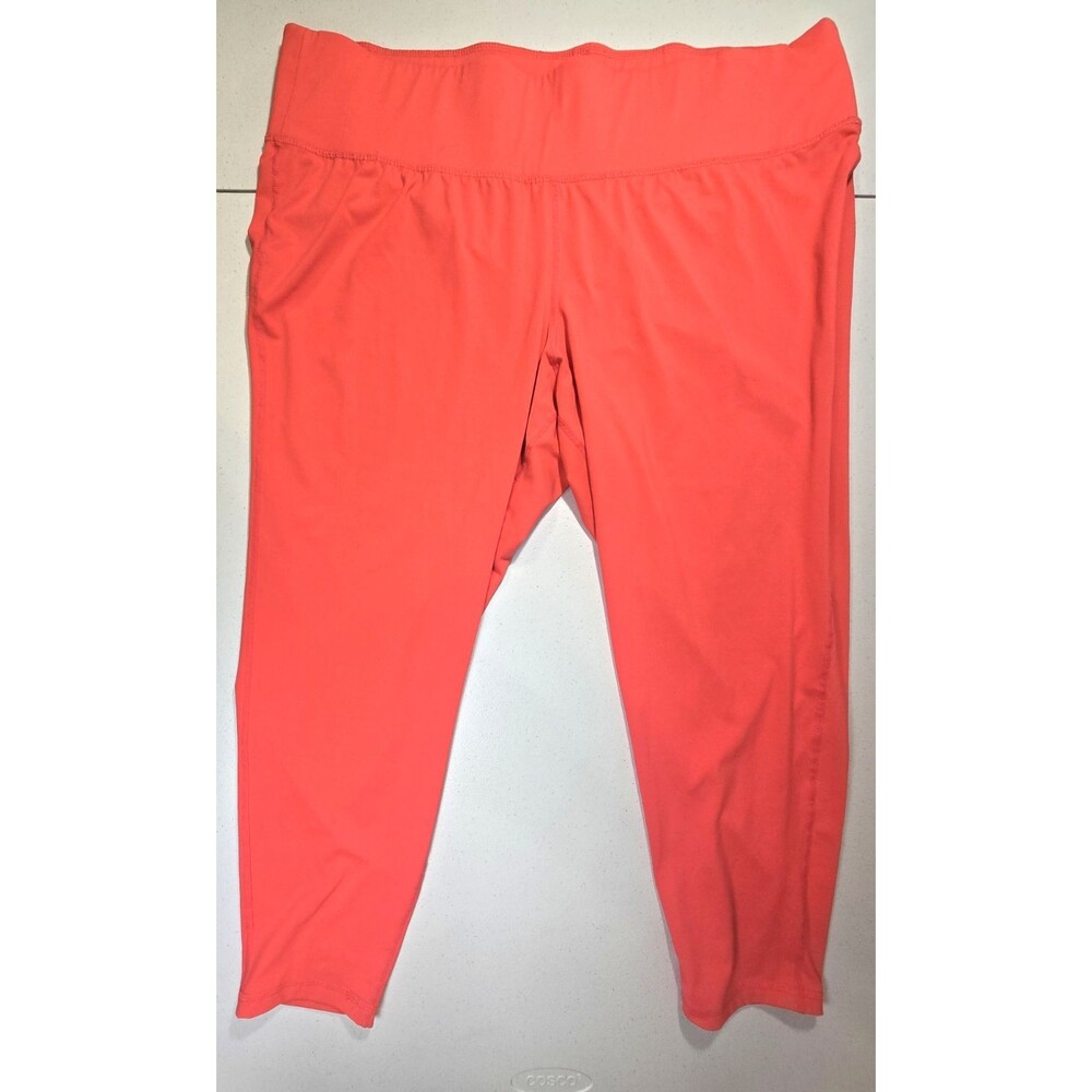 Livi By Lane Bryant high wasted Athletic leggings size 26/28 Bright Orange Yoga